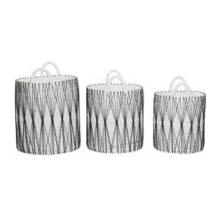 3pk Plastic Natural Storage Baskets White - Olivia & May -Northlight Store GUEST 7e2f3d30 7972 4e67 9fb6 5dff0223cda5