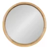 22" X 22" Hutton Round Wood Wall Mirror Natural - Kate And Laurel -Northlight Store GUEST 7e4308c1 3a70 4046 8be0 091ed1d920b3