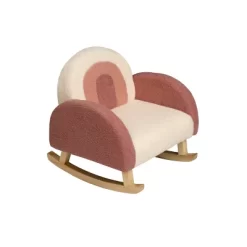 Upholstered Rocking Chair Pink/White - Gift Mark -Northlight Store GUEST 7f7043c9 35d9 4256 b505 014d5db61c75