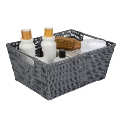 Simplify 3pc Rattan Tote Set With Sterling Silver Handles Charcoal 18 Simplify 3pc Rattan Tote Set With Sterling Silver Handles Charcoal -Northlight Store GUEST 7fb123ef 5f04 4da2 9e4e 1ac05984aeb2