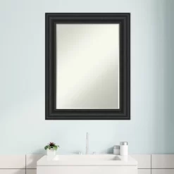 Amanti Art Shipwreck Black Petite Bevel Bathroom Wall Mirror 29.5 X 23.5 In. -Northlight Store GUEST 801ec947 6029 48ba bf65 090abc6b579b