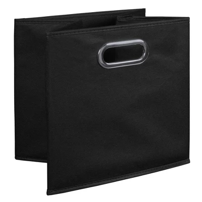 Niche Cubo 2pk Foldable Fabric Storage Bin With Label Holder Black 6 Niche Cubo 2pk Foldable Fabric Storage Bin With Label Holder Black - Image 4
