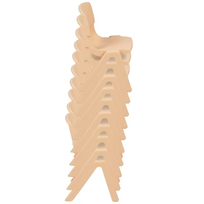 Flash Furniture 2 Pack Plastic Stackable School Chair With 12" Seat Height 7 Flash Furniture 2 Pack Plastic Stackable School Chair With 12" Seat Height - Image 5