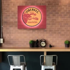 Fireball Whisky Vintage Metal Backlit LED Wall Sign - American Art Decor -Northlight Store GUEST 83aa2d96 671c 434d 8035 416c83087f6c