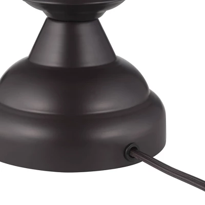 360 Lighting Grant Rustic Industrial Table Lamps 26 1/2" High Set Of 2 Bronze Metal Cage Taupe Drum Shade For Bedroom Living Room Bedside Nightstand 7 360 Lighting Grant Rustic Industrial Table Lamps 26 1/2" High Set Of 2 Bronze Metal Cage Taupe Drum Shade For Bedroom Living Room Bedside Nightstand - Image 5