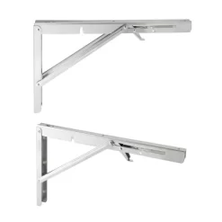 Built Industrial 2 Pack Folding L Wall Shelf Bracket, 10 Inch Collapsible Hardware With Locking Hinge For Garage Shelves, Holds 120lbs -Northlight Store GUEST 83f6e7b8 fccf 4bd4 b6b4 1f03080a68cb