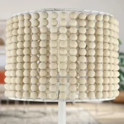 25" Eliza Metal And Tan Wood Beaded Drum Shade Table Lamp White - River Of Goods 14 25" Eliza Metal And Tan Wood Beaded Drum Shade Table Lamp White - River Of Goods -Northlight Store GUEST 84b10695 5a0c 43a4 abfc b1ec3fbc939f