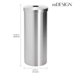MDesign 3 Roll Toilet Paper Stand Holder For Bathroom Storage