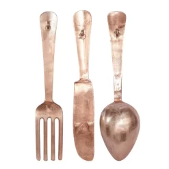 Set Of 3 Aluminum Utensils Knife Spoon And Fork Wall Decors Gold - Olivia & May 9 Set Of 3 Aluminum Utensils Knife Spoon And Fork Wall Decors Gold - Olivia & May -Northlight Store GUEST 87b3b44b ff5f 46fa 874a e534ef5c5e36