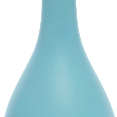 18.11" Traditional Standard Ceramic Dewdrop Table Desk Lamp With Matching Fabric Shade Blue - Creekwood Home 5 18.11" Traditional Standard Ceramic Dewdrop Table Desk Lamp With Matching Fabric Shade Blue - Creekwood Home - Image 3