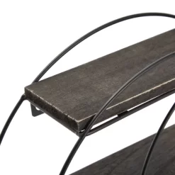 Farmlyn Creek Metal Crescent Moon Wall Shelf, Rustic Home Wall Decor For Crystals, Essential Oils, Plants, 12 X 12 X 3 In -Northlight Store GUEST 88921213 2520 47f1 85bf f276866c76c0