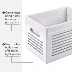 Creative Scents Wooden Storage White Bins - Set Of 3 (Small, Medium, Large) -Northlight Store GUEST 88f11e0b c219 4690 b6b1 66ecb4b01b53