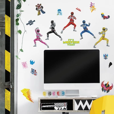 Power Rangers Peel And Stick Wall Decals - RoomMates 3 Power Rangers Peel And Stick Wall Decals - RoomMates