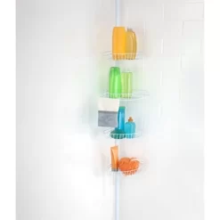 4 Tier Shower Organizer White - Bath Bliss