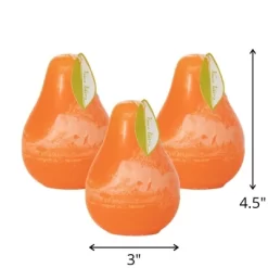 Tangerine Timber Pear Candles - Set Of 3 -Northlight Store GUEST 8a9782e5 c121 4621 bd82 1cc69eb8cd9d