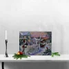 Northlight LED Lighted Fiber Optic Snowy Christmas Village Canvas Wall Art 11.75" X 15.75"