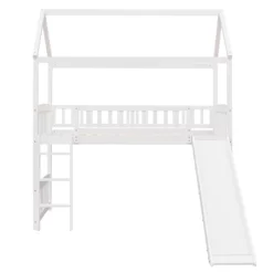Twin Size Loft House Bed With Slide-ModernLuxe -Northlight Store GUEST 8b513386 9494 4e84 adb7 b01c5ae30913