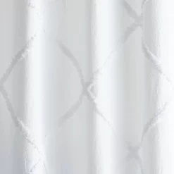Chenille Lattice Shower Curtain White - Peri Home -Northlight Store GUEST 8bdf01e0 e231 4a1d b58d 119065cbe159