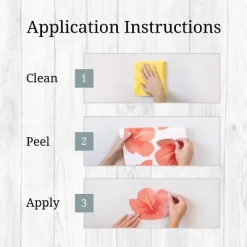 Tropical Flowers (Hibiscus) Wall Decor - Decalcomania -Northlight Store GUEST 8c8d7b71 4d63 4469 a28d 0d586b9716a1