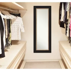 21" X 55" Non-Beveled Vogue Black Full Length On The Door Mirror - Amanti Art -Northlight Store GUEST 8ce281da 3328 4a0b ab25 f6b158b7e5f0