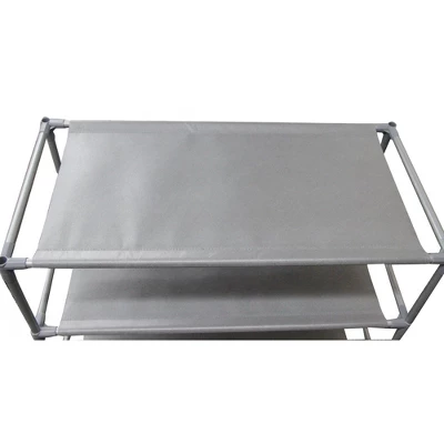 Home Basics 50 Pair Non-Woven Multi-Purpose Stackable Free-Standing Shoe Rack, Grey 3 Home Basics 50 Pair Non-Woven Multi-Purpose Stackable Free-Standing Shoe Rack, Grey