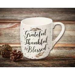 C&F Home 30 Oz. Grateful, Thankful, Blessed Mug -Northlight Store GUEST 8d0eb09e 7691 4a4a 9517 cc1948440938