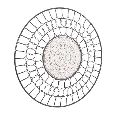 Metal Abstract Carved Design Wall Decor Black - Olivia & May 6 Metal Abstract Carved Design Wall Decor Black - Olivia & May - Image 4