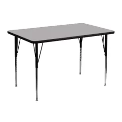 Emma And Oliver 30x48 Rectangle Laminate Adjustable Activity Table -Northlight Store GUEST 8ef0f93e 3799 4707 beb7 de55d83c819c 1