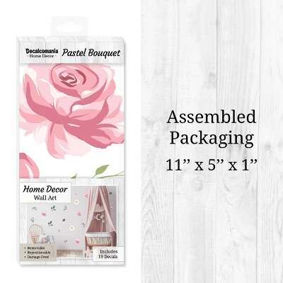Pastel Floral Wall Decor - Decalcomania 5 Pastel Floral Wall Decor - Decalcomania - Image 3