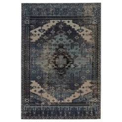 Cicero Indoor/Outdoor Medallion Area Rug Blue/Gray - Jaipur Living -Northlight Store GUEST 900087ea 705c 4f66 8003 5b13dfa532dc