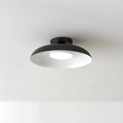 1-Light LED Integrated Matte Black Flush Mount Ceiling Light - Globe Electric 6 1-Light LED Integrated Matte Black Flush Mount Ceiling Light - Globe Electric - Image 4
