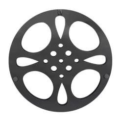 Metal Film Reel Wall Decor Gray - Olivia & May