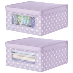 MDesign Soft Fabric Child/Kid Storage Organizer Box - 2 Pack -Northlight Store GUEST 9148d5bb cd7c 4cf5 93a2 769eac35abd9