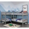 HOMES: Inside + Out Quadruple Twin Kids' Martell Bunk Bed Gray - IoHOMES -Northlight Store GUEST 92877102 3190 4c76 aa98 299fa45cf22f