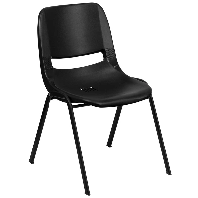 Flash Furniture HERCULES Series 661 Lb. Capacity Ergonomic Shell Stack Chair With 16'' Seat Height 13 Flash Furniture HERCULES Series 661 Lb. Capacity Ergonomic Shell Stack Chair With 16'' Seat Height - Image 11