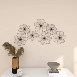 Metal Floral Wire Wall Decor Black - CosmoLiving By Cosmopolitan 26 Metal Floral Wire Wall Decor Black - CosmoLiving By Cosmopolitan -Northlight Store GUEST 92e766c2 9ed3 4a34 b233 56ea1f75a777