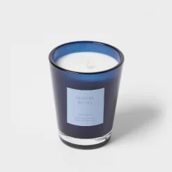 Colored Vase Glass With Dustcover Marine Moss Candle Blue - Threshold™ -Northlight Store GUEST 92ed5d27 7850 40ae bc3d 182e0d599d8a