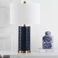 Roxanne Table Lamp (Set Of 2) - Navy - Safavieh -Northlight Store GUEST 93766016 9c56 40f3 a05c aed70c143554