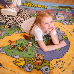 KC CUBS | The Flintstones Boy & Girl Kids City Road Car Vehicle Traffic Educational Learning & Game Play Nursery Classroom Rug Carpet -Northlight Store GUEST 944ffd1f 3732 4420 ac81 40527583b7e3