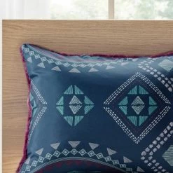 Blair Full/Queen 3pc Reversible Comforter Mini Set Navy/Purple -Northlight Store GUEST 94601100 e5c2 4369 be84 618fd6ab0579