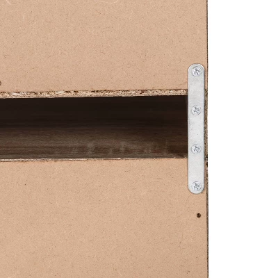 Honey-Can-Do 6 Compartment Divided Cube Cabinet Oak 6 Honey-Can-Do 6 Compartment Divided Cube Cabinet Oak - Image 4