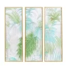 Set Of 3 Glass Leaf Tropical Wall Decors With Gold Frame Green - CosmoLiving By Cosmopolitan -Northlight Store GUEST 94854c2a b56e 4efd 8da4 b4419b101b2a