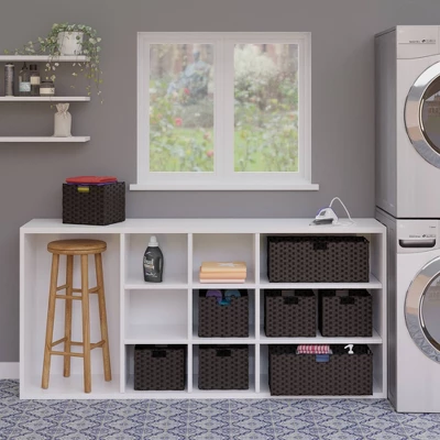 3pc Melanie Woven Fiber 3 Small Basket Set Chocolate - Winsome 8 3pc Melanie Woven Fiber 3 Small Basket Set Chocolate - Winsome - Image 6