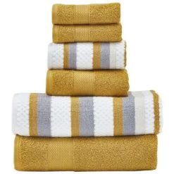 Modern Threads Pax 6 Piece Jacquard 100% Cotton Bath Towel Set. -Northlight Store GUEST 94ebb9a3 2b93 4a04 8006 61ef3c6a071f