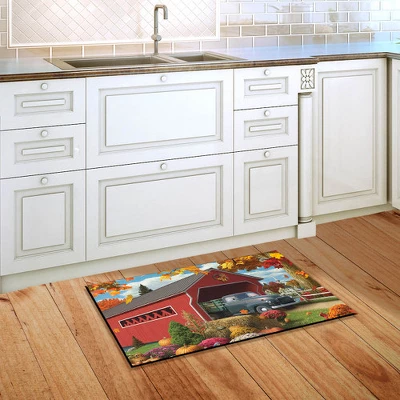 Harvest Bridge Autumn Doormat Pickup Truck Indoor Outdoor 30" X 18" Briarwood Lane 5 Harvest Bridge Autumn Doormat Pickup Truck Indoor Outdoor 30" X 18" Briarwood Lane - Image 3