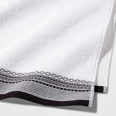 Diamond Border Terry Bath Towel - Threshold™ 3 Diamond Border Terry Bath Towel - Threshold™