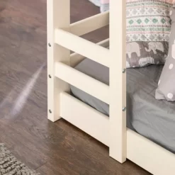 Twin Over Twin Indy Solid Wood Low Bunk Bed - Saracina Home -Northlight Store GUEST 96183bcc 8292 40fe 8e74 beec5d91051a