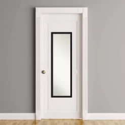 16" X 50" Avon Narrow Framed Full Length On The Door Mirror Black - Amanti Art 14 16" X 50" Avon Narrow Framed Full Length On The Door Mirror Black - Amanti Art -Northlight Store GUEST 9708913d ae40 4082 bb23 4245e6b4b43a
