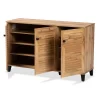 Coolidge Wood 3 Door Storage Cabinet Oak Brown - Baxton Studio -Northlight Store GUEST 973082bf 0547 4c8b b7a6 cac6cfd18189