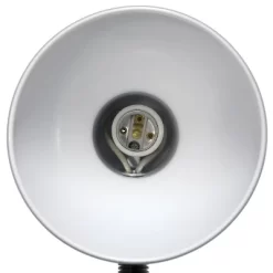 14.25" Traditional Fundamental Metal Desk Task Lamp And Bowl Shaped Shade With Flexi Gooseneck White - Creekwood Home -Northlight Store GUEST 9778b01a 49d9 4035 8c06 0696dd8f2a3c